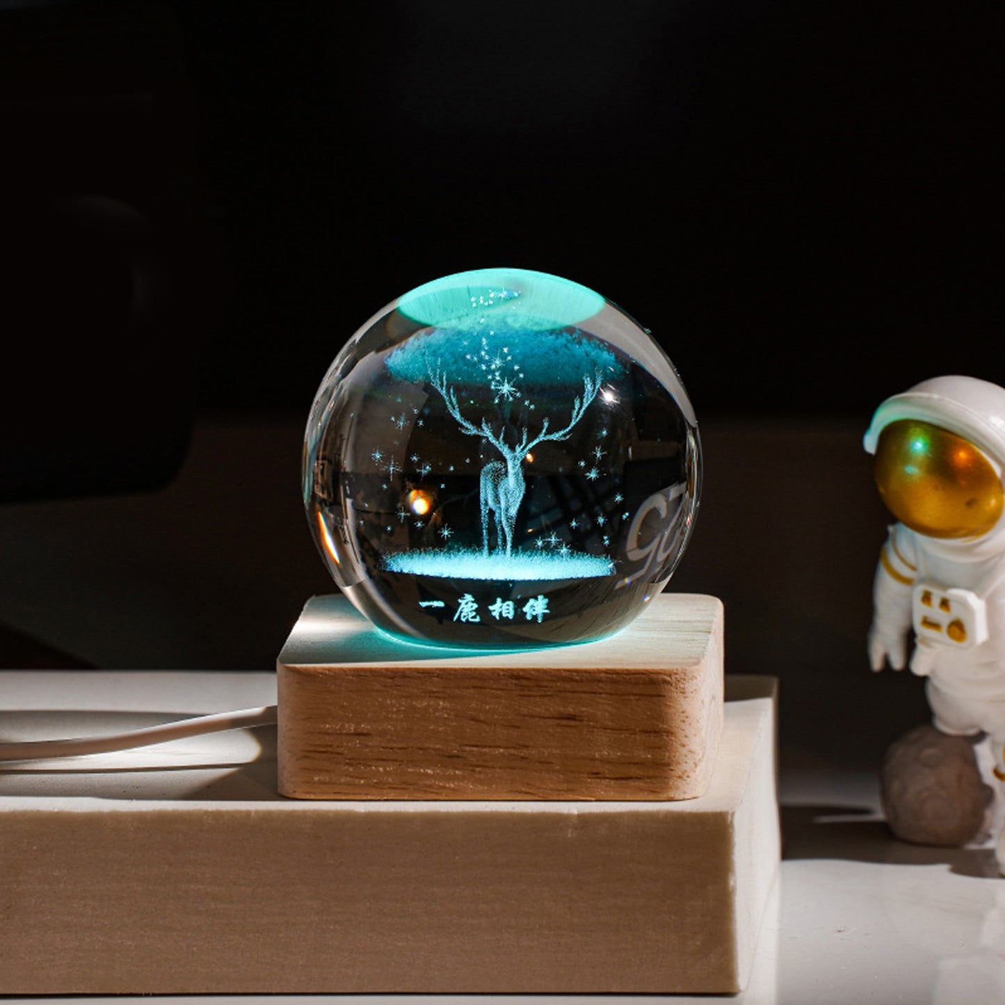 3D Crystal Globe Night Light