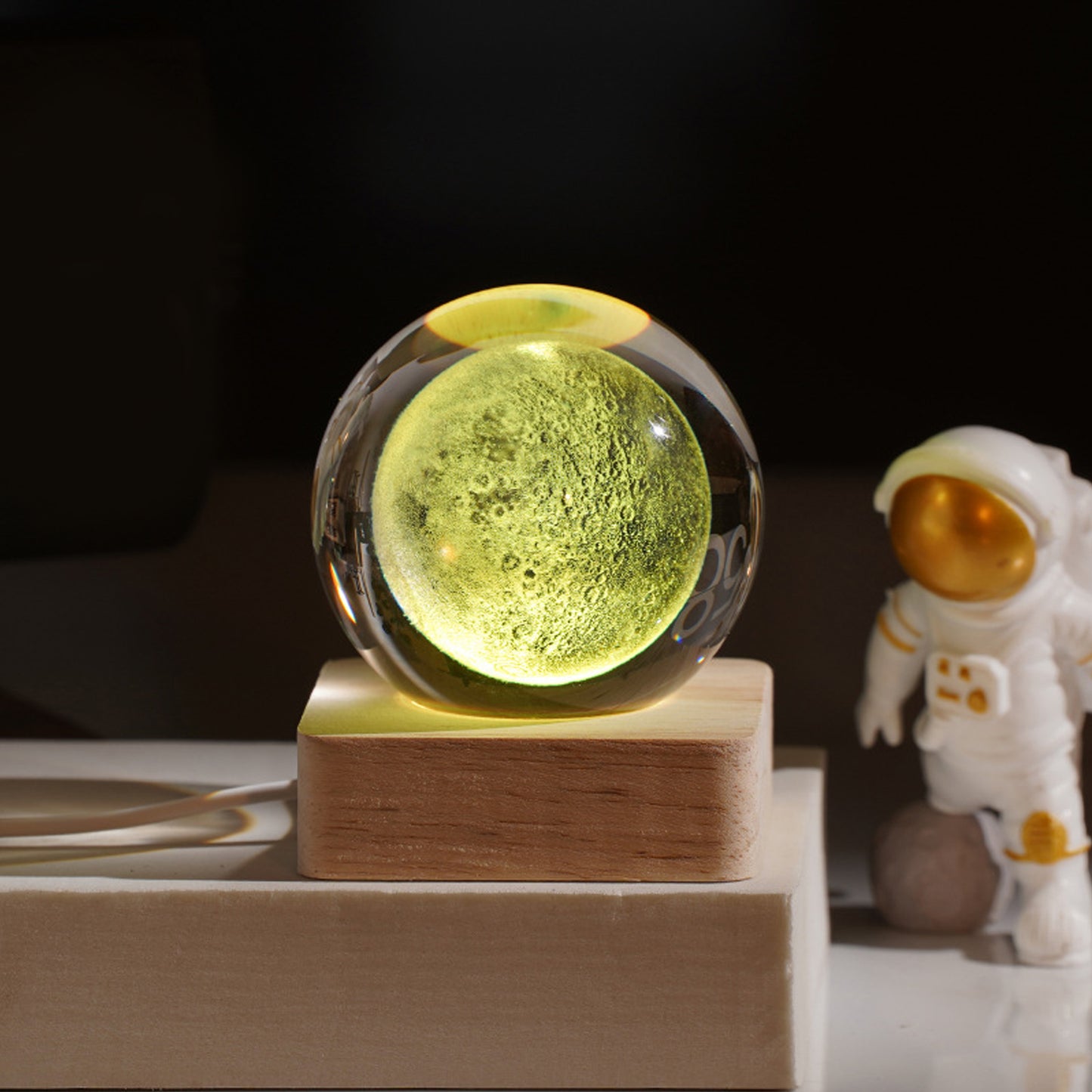 3D Crystal Globe Night Light